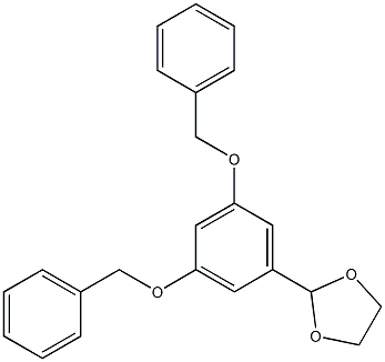 2-(3,5-Bis(benzyloxy)phenyl)-1,3-dioxolane Structure