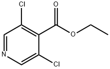 3,5-二氯异烟酸乙酯 结构式