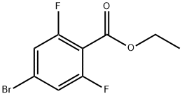 ethyl 4-broMo-2,6-difluorobenzoate Structure