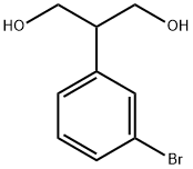 2-(3-broMophenyl)propane-1,3-diol Struktur