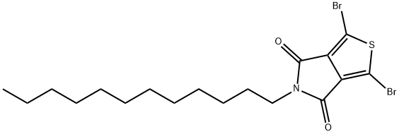 1,3-二溴-5-十二烷基噻吩[3,4-C]吡咯-4,6-二酮, 773881-47-3, 结构式