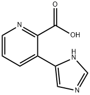 3-(1H-咪唑基-4-基)皮考啉酸 结构式