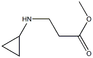 3-(环丙基氨基)丙酸甲酯 结构式