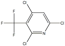 2,4,6-三氯-3-(三氟甲基)吡啶, 77523-62-7, 结构式