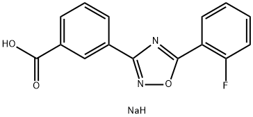 3-[5-(2-Fluorophenyl)-1,2,4-oxadiazol-3-yl]benzoic Acid SodiuM Salt Structure