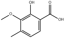 2-羟基-3-甲氧基-4-甲基苯甲酸,77869-40-0,结构式