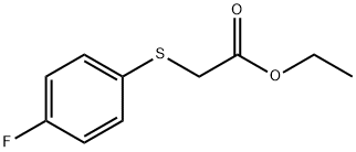乙基 2-(4-氟苯基硫代)乙酸酯, 78066-05-4, 结构式