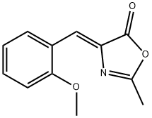 4-(2-甲氧基苯亚甲基)-2-甲基恶唑-5(4H)-酮,782503-73-5,结构式