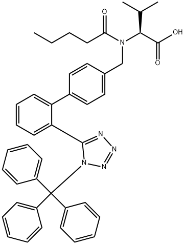 三苯甲基缬沙坦钠盐 结构式
