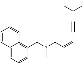 (Z)-N,6,6-triMethyl-N-(naphthalen-1-ylMethyl)hept-2-en-4-yn-1-aMine Structure