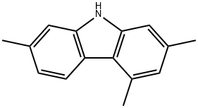 2,4,7-Trimethylcarbazole 化学構造式