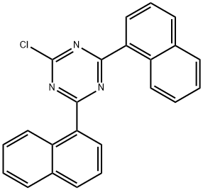 1,3,5-triazine,2-chloro-4,6-di-1-naphthalenyl- Structure
