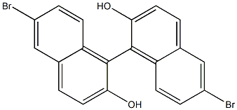 (S)-6,6'-dibroMo-2,2'-dihydroxy-1,1'-binaphthyl Struktur