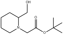 (2-HydroxyMethyl-piperidin-1-yl)-acetic acid tert-butyl ester Structure