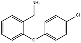 2-(4-氯苯氧基)苄胺 结构式