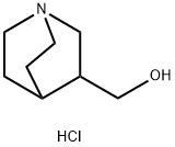 1-Azabicyclo[2.2.2]octane-3-methanol hydrochloride 化学構造式
