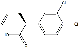 2-(S)-(3,4-dichloro-phenyl)-4-pentenoic acid Structure