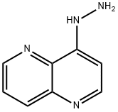 4-Hydrazinyl-1,5-naphthyridine 化学構造式