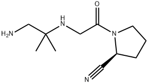 (2S)-1-{[(1-aMino-2-Methylpropan-2-yl)aMino]acetyl}pyrrolidine-2-carbonitrile Hydrochloride Structure