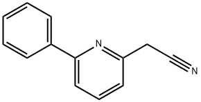 2-(6-phenylpyridin-2-yl)acetonitrile 化学構造式