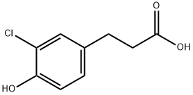 3-氯-4-羟基苯丙酸, 79669-18-4, 结构式