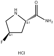 (2S,4R)-4-氟吡咯啉-2-甲酰胺, 796884-06-5, 结构式