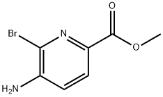 Methyl 5-aMino-6-broMopicolinate 化学構造式