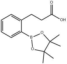 2-(2-Carboxyethyl)phenylboronic acid, pinacol ester, 797756-39-9, 结构式
