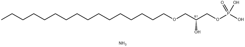 1-O-hexadecyl-2-hydroxy-sn-glycero-3-phosphate (aMMoniuM salt)|1-O-HEXADECYL-2-HYDROXY-SN-GLYCERO-3-PHOSPHATE (AMMONIUM SALT);C16 LPA