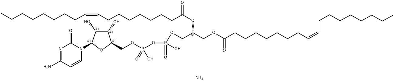 1,2-dioleoyl-sn-glycero-3-(cytidine diphosphate) (aMMoniuM salt)|1,2-DIOLEOYL-SN-GLYCERO-3-(CYTIDINE DIPHOSPHATE) (AMMONIUM SALT);18:1 CDP DG
