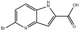 5-BROMO-1H-PYRROLO[3,2-B]PYRIDINE-2-CARBOXYLIC ACID Struktur