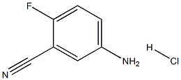 3-Cyano-4-fluoroaniline, HCl 化学構造式
