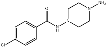 N-(4-氨基哌嗪-1-基)-4-氯苯甲酰胺 结构式