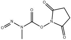(2,5-dioxopyrrolidin-1-yl) N-Methyl-N-nitrosocarbaMate Structure