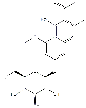 丁内未利葡萄糖苷,80358-06-1,结构式