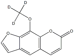 8-Methoxy-d3 Psoralen 结构式
