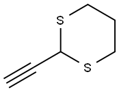 2-乙炔基-1,3-二噻烷 结构式