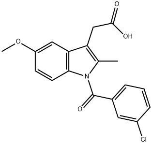 1H-INDOLE-3-ACETICACID,1-(3-CHLOROBENZOYL)-5-METHOXY-2-METHYL