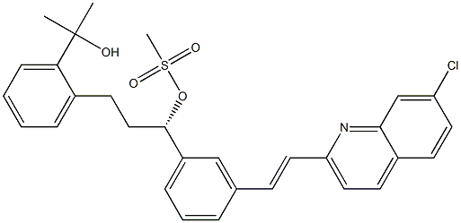 2-[2-[(3S)-3-[3-[(E)-2-(7-Chloro-2-quinolinyl)ethenyl]phenyl]-3-[(Methanesulfonyl)oxy]propyl]phenyl]-2-propanol