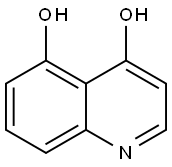 Quinoline-4,5-diol 化学構造式