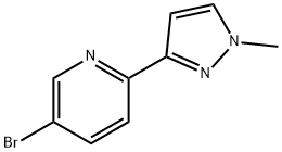 5-BroMo-2-(1-Methyl-1H-pyrazol-3-yl)pyridine Struktur