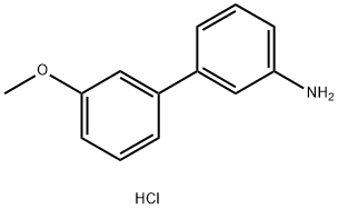 (3'-メトキシ-3-ビフェニリル)アミン塩酸塩 化学構造式