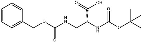 N-[叔丁氧羰基]-3-[[苄氧羰基]氨基]-D-丙氨酸,81306-93-6,结构式