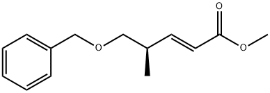R,E-5-苄氧基-4-甲基-2-戊烯甲酯 结构式