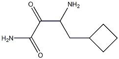 3-aMino-4-cyclobutyl-2-oxobutanaMide 化学構造式