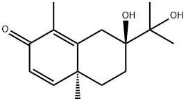 (4AS,7S)-5,6,7,8-四氢-7-羟基-7-(1-羟基-1-甲基乙基)-1,4A-二甲基-2(4AH)-萘酮,816456-90-3,结构式