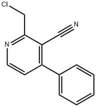 2-(氯甲基)-4-苯基氰吡啶,817555-70-7,结构式