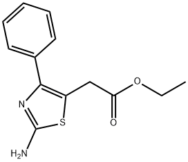 2-(2-氨基-4-苯基噻唑-5-基)乙酸乙酯, 81950-41-6, 结构式