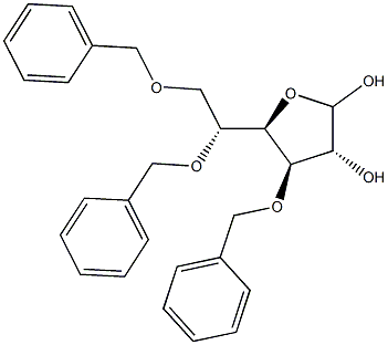 3,5,6-三-O-苄基-ALPHA-D-呋喃葡萄糖, 81969-62-2, 结构式