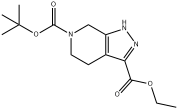 6-tert-butyl 3-ethyl 4,5-dihydro-2H-pyrazolo[3,4-c]pyridine-3,6(7H)-dicarboxylate|6-(叔丁基)-3-乙基1,4,5,7-四氢-6H-吡唑并[3,4-C]吡啶-3,6-二羧酸酯